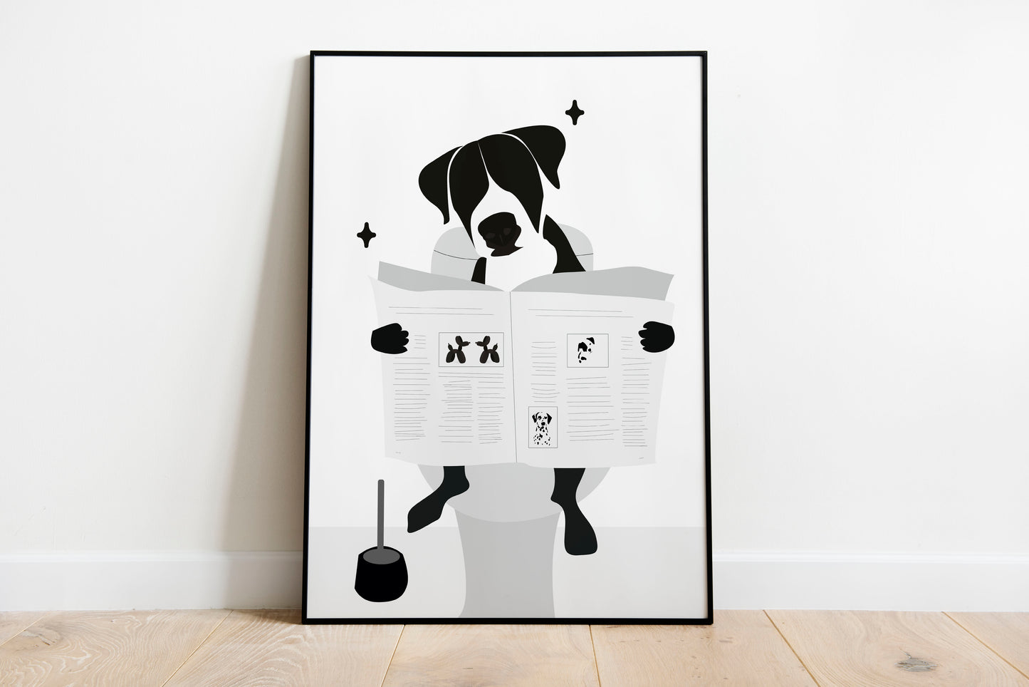 Dog's Private Reading Room | Unframed