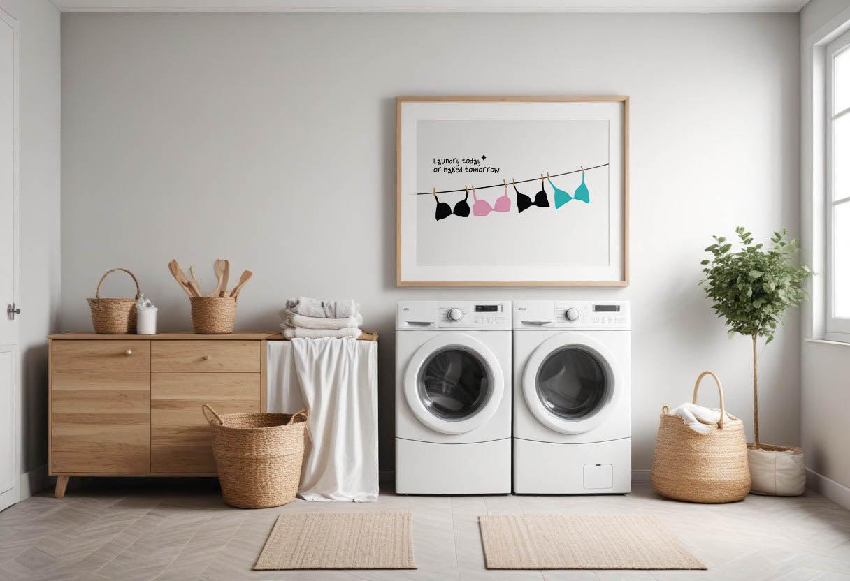 Laundry Today or Naked Tomorrow | Unframed