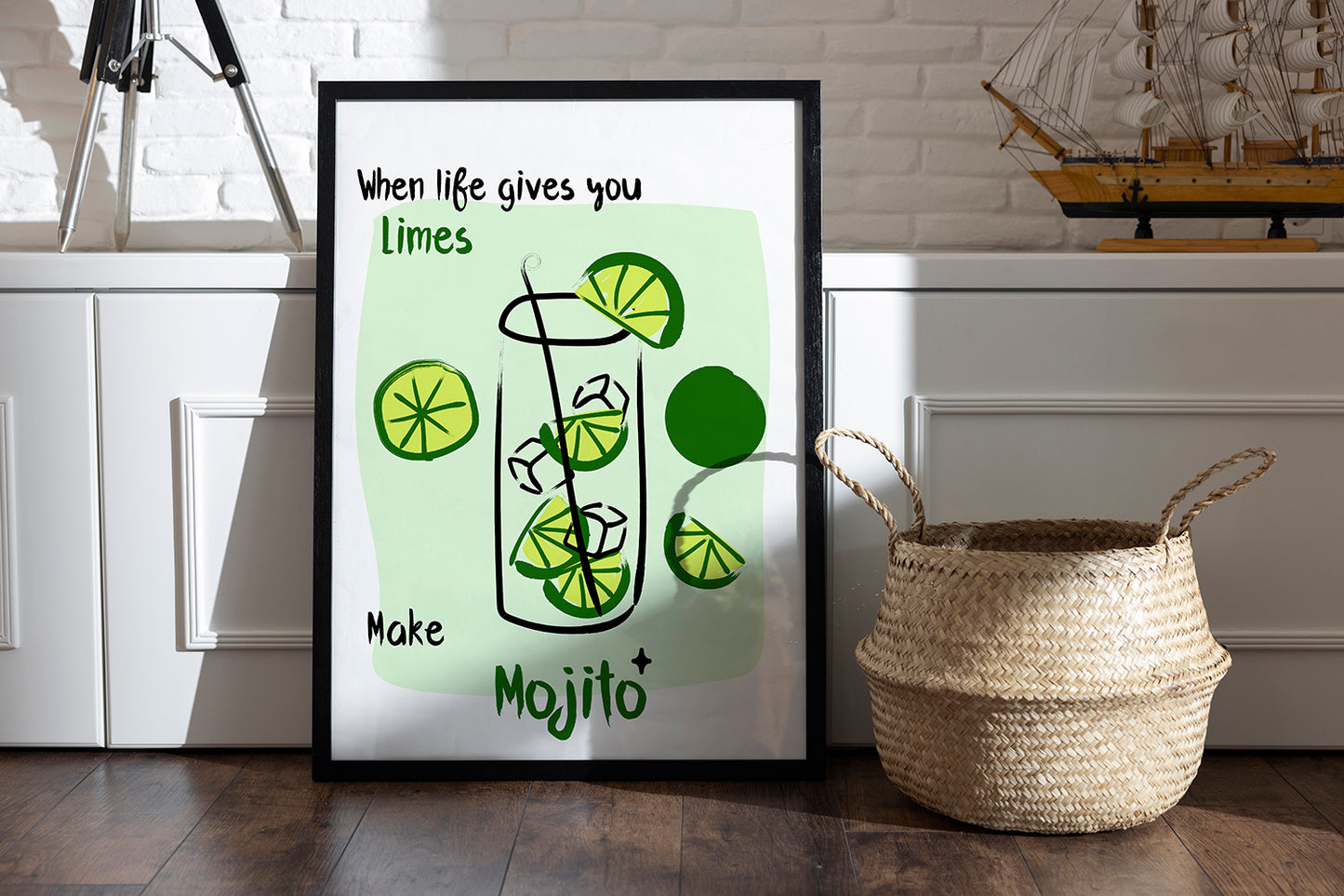 When life gives you limes make Mojito | Unframed