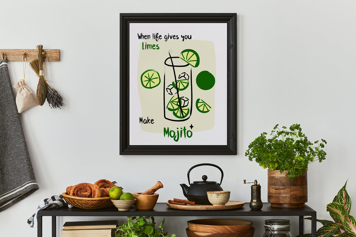 When life gives you limes make Mojito | Unframed